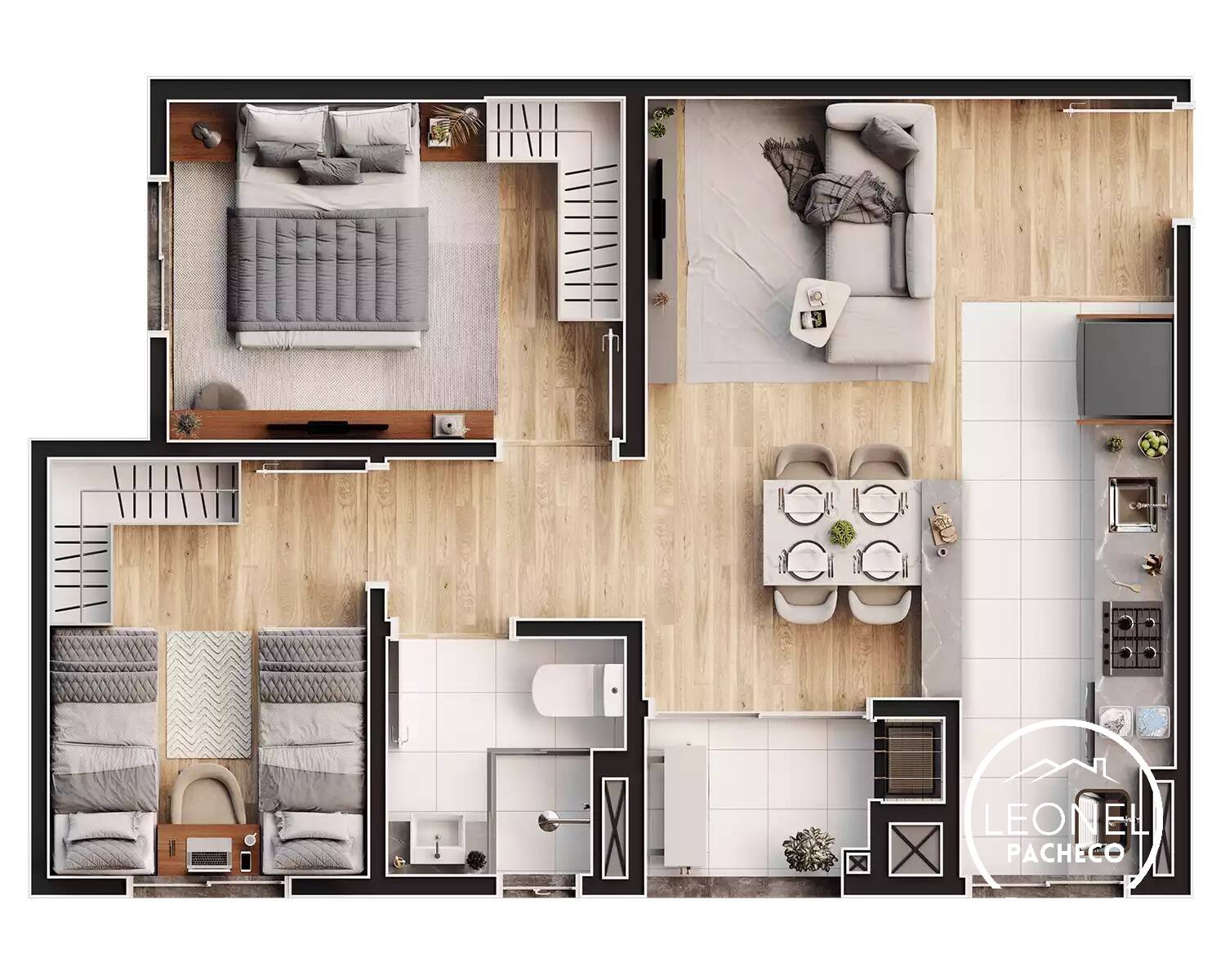 Apartamento, 2 quartos, 51 m² - Foto 6