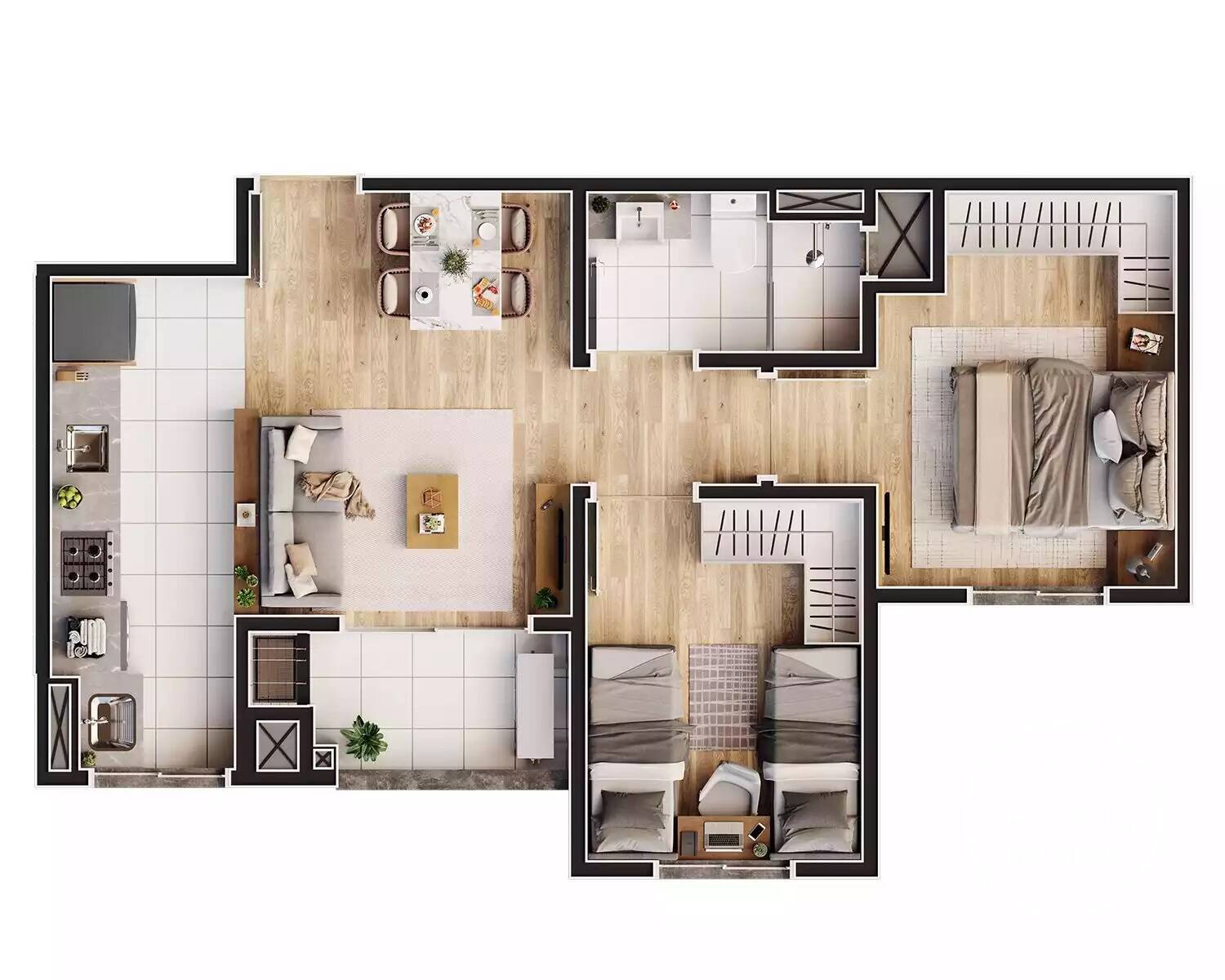Apartamento, 2 quartos, 51 m² - Foto 5