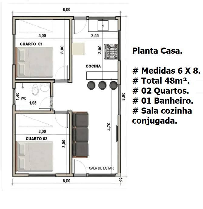 Casa, 2 quartos - Foto 15
